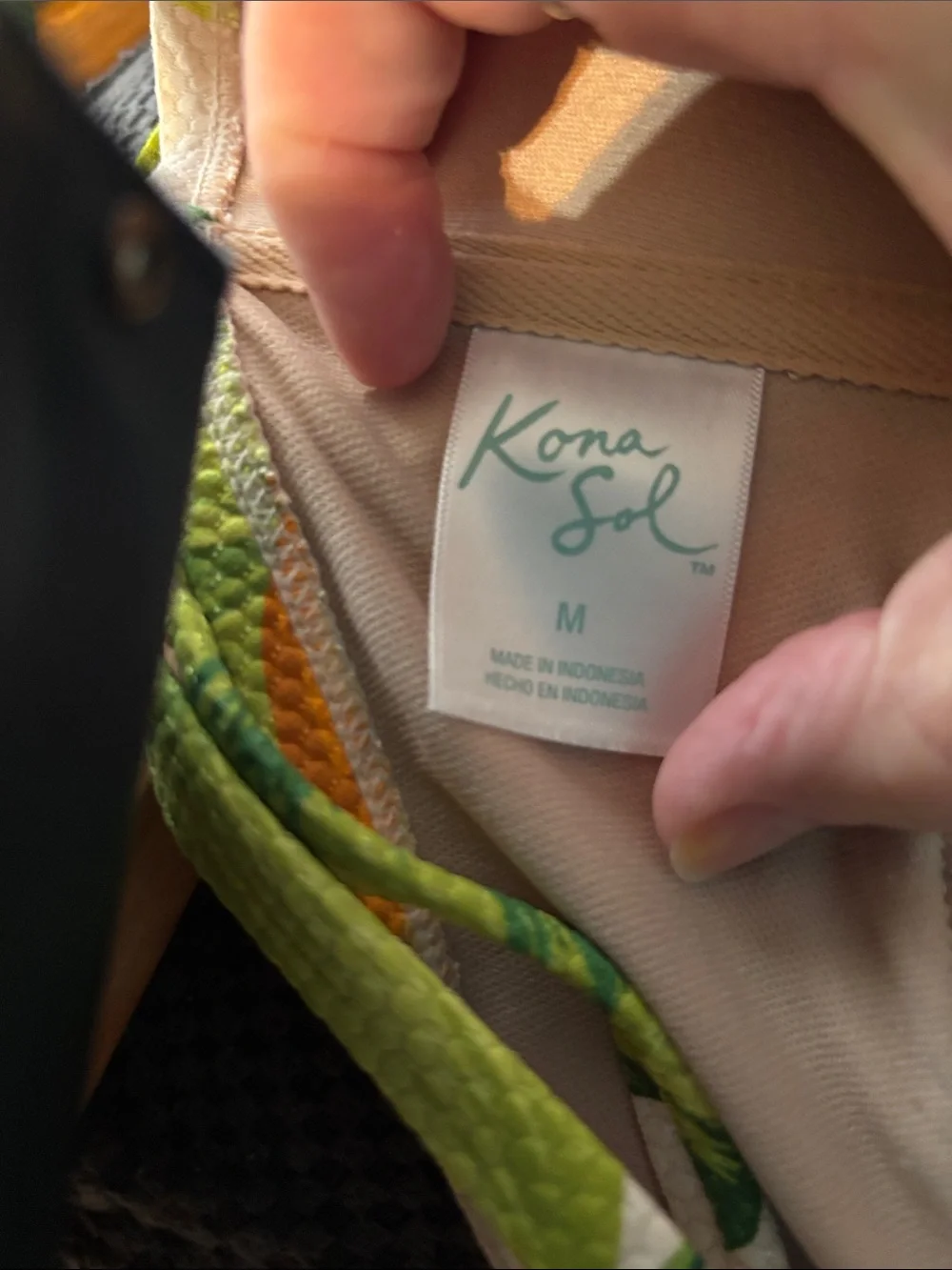 Kona‎ Sol Yellow & Green Tropical One-Piece Swimsuit
